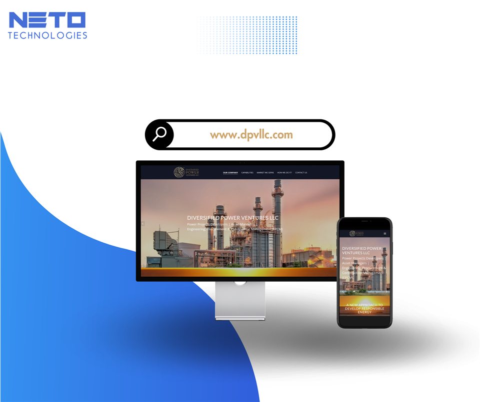 Presentación del sitio web de Diversified Power Ventures